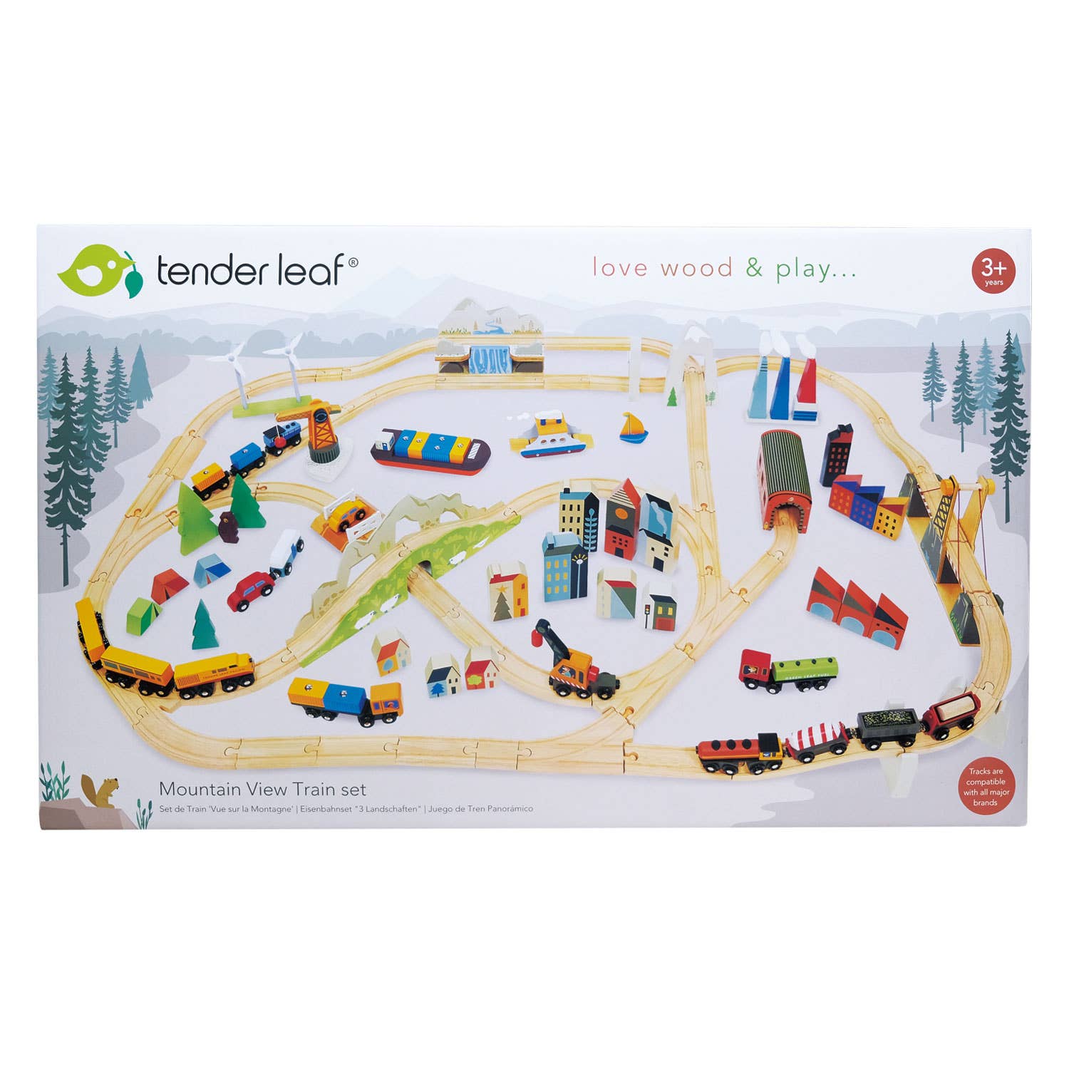 Mountain View Train Set by Tender Leaf Toys - Haliburtons & Co.