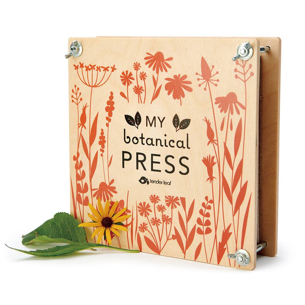 Botanical press with floral design and 'My Botanical Press' text on a white background