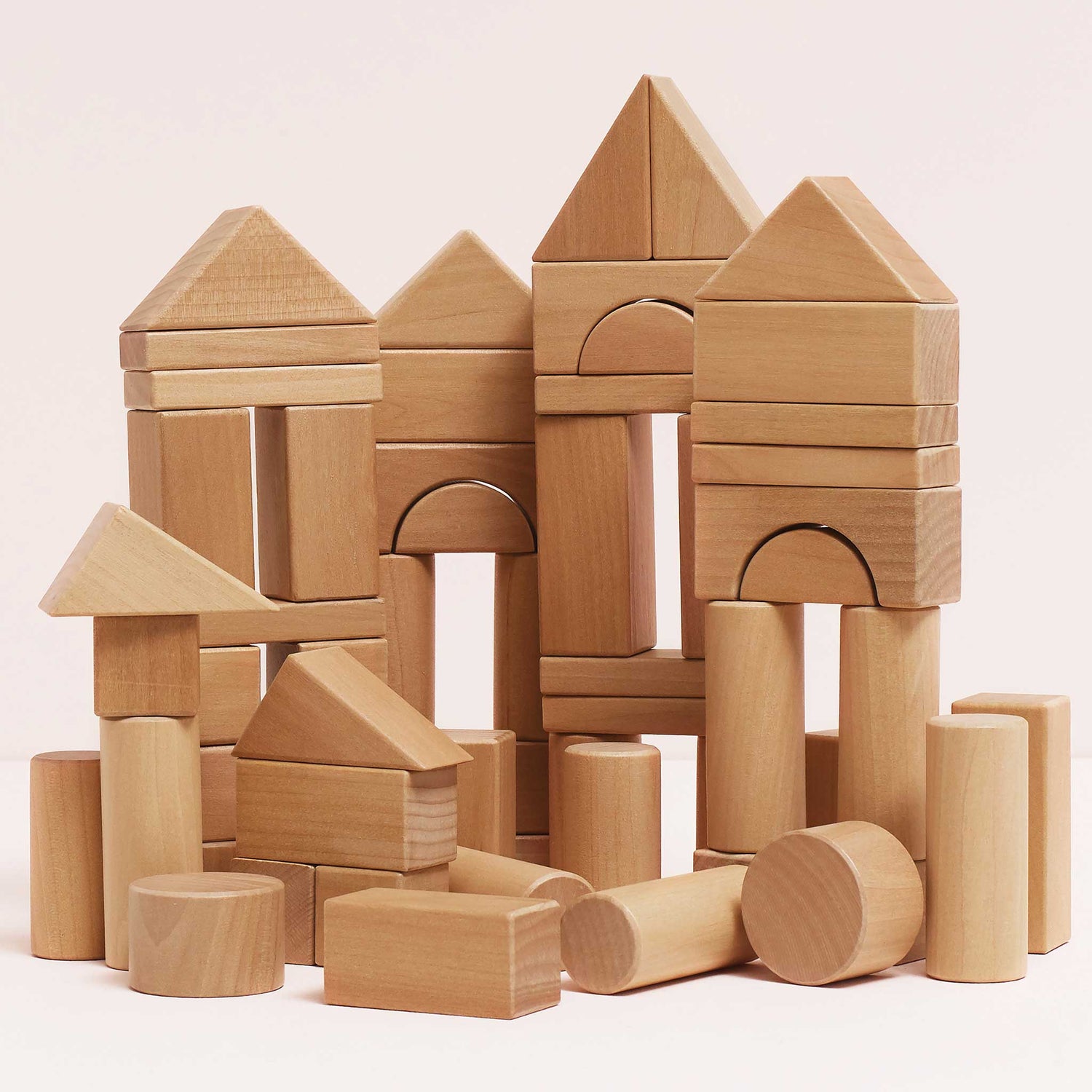 Natural Wood Building Blocks - Haliburtons & Co.