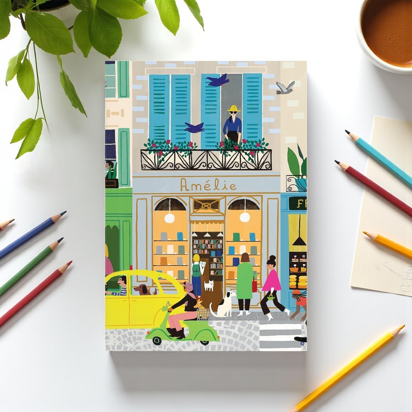 Parisian Life A5 Notebook - Haliburtons & Co.