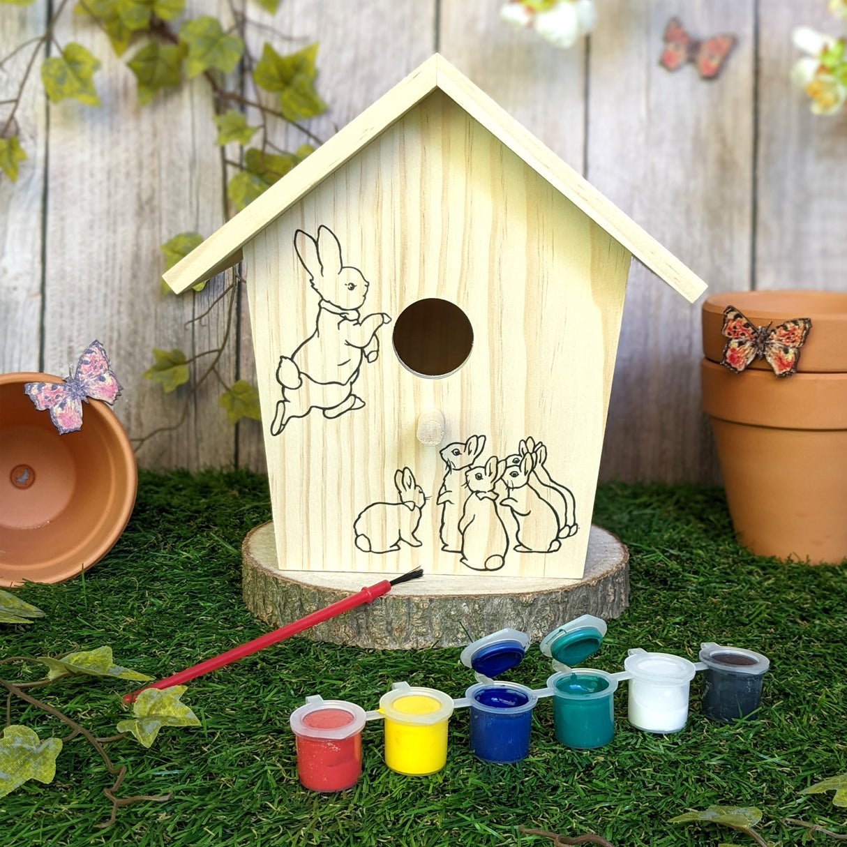 Peter Rabbit Paint Your Own Bird House - Children's Craft Kit - Haliburtons & Co.