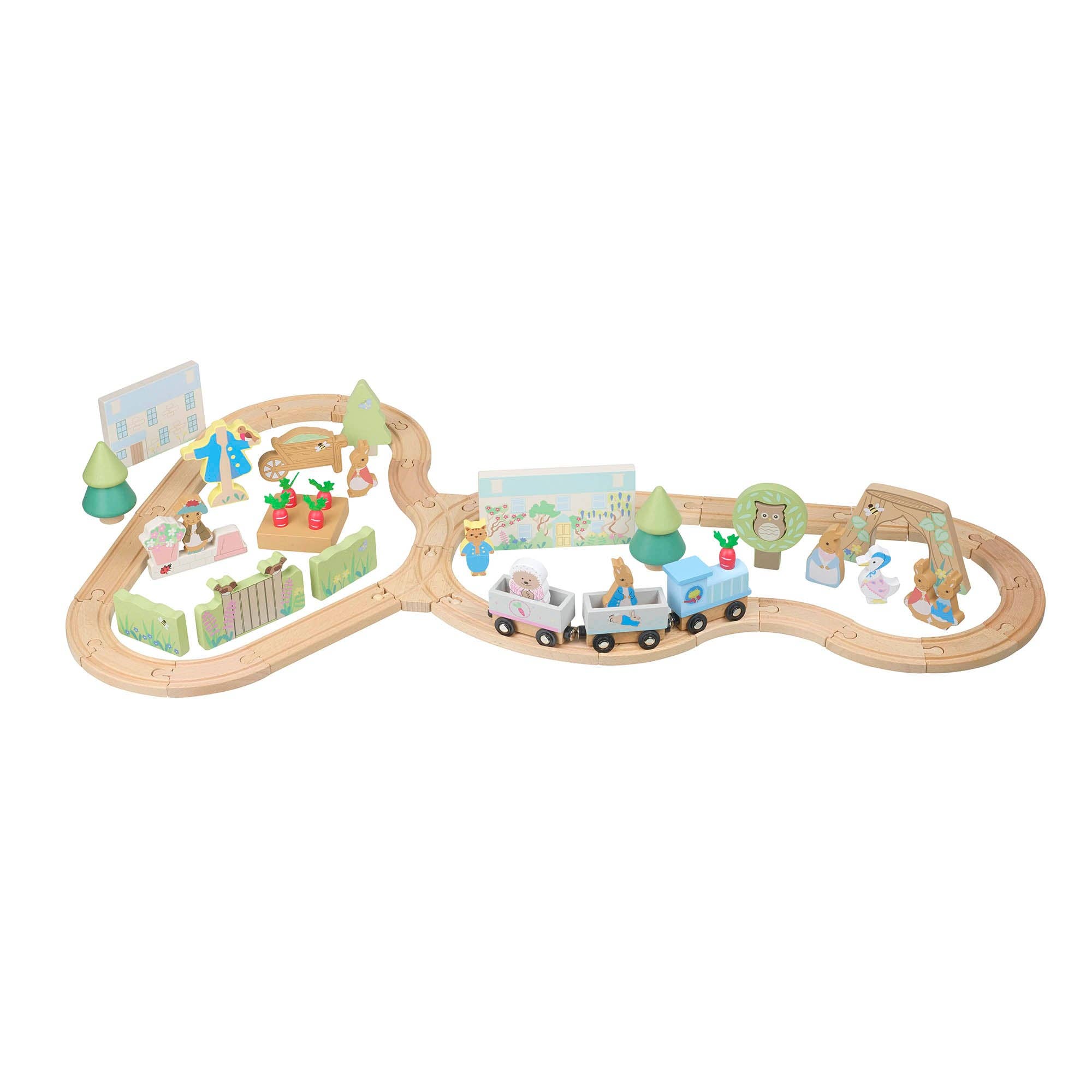 Peter Rabbit™ Wooden Train Track - Haliburtons & Co.