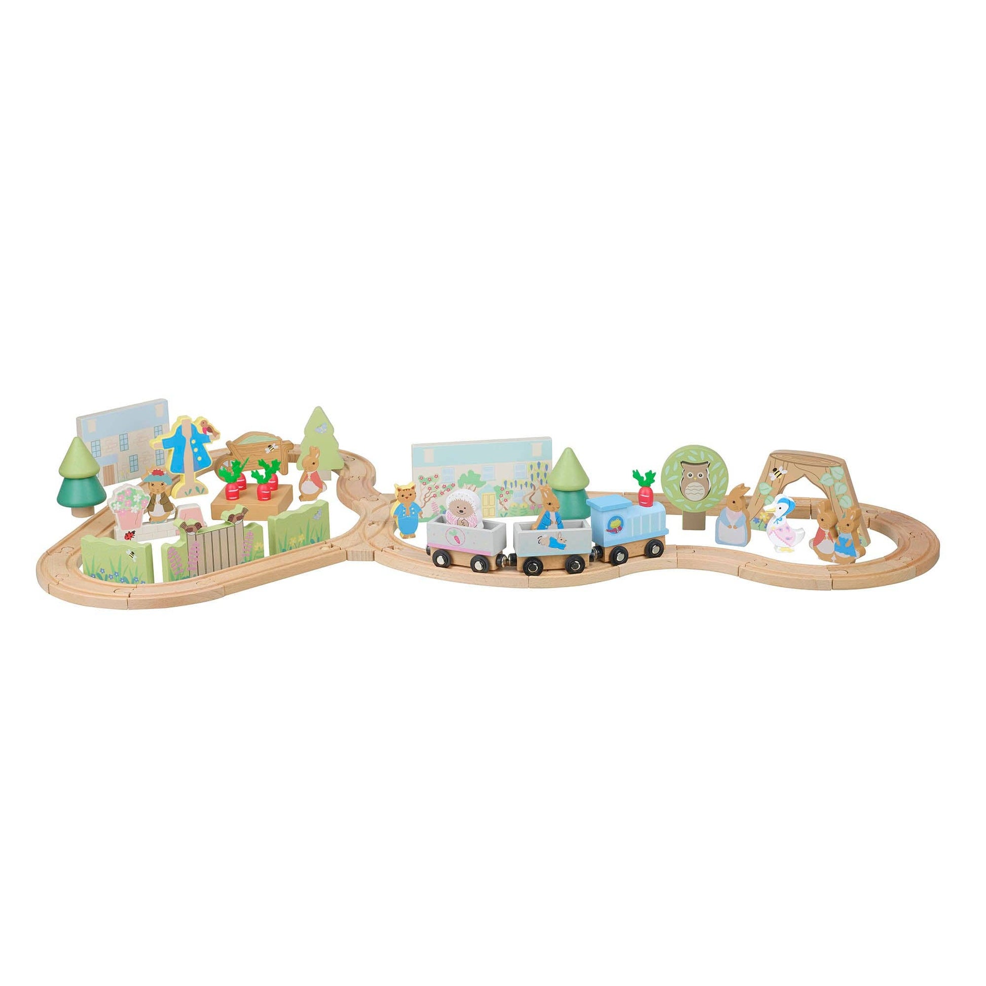 Peter Rabbit™ Wooden Train Track - Haliburtons & Co.