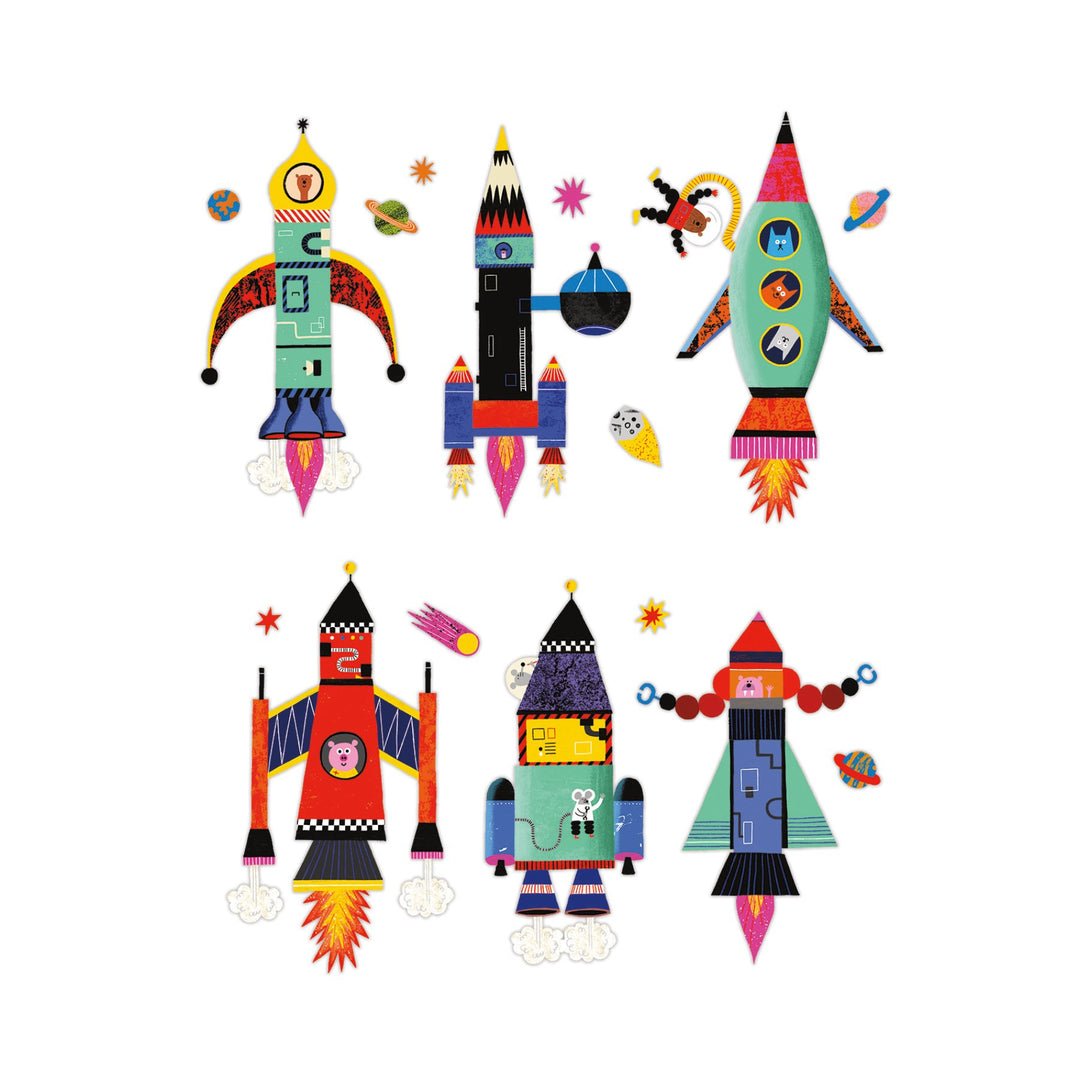 Rocket Ships Magnetic Build - it - Haliburtons & Co.