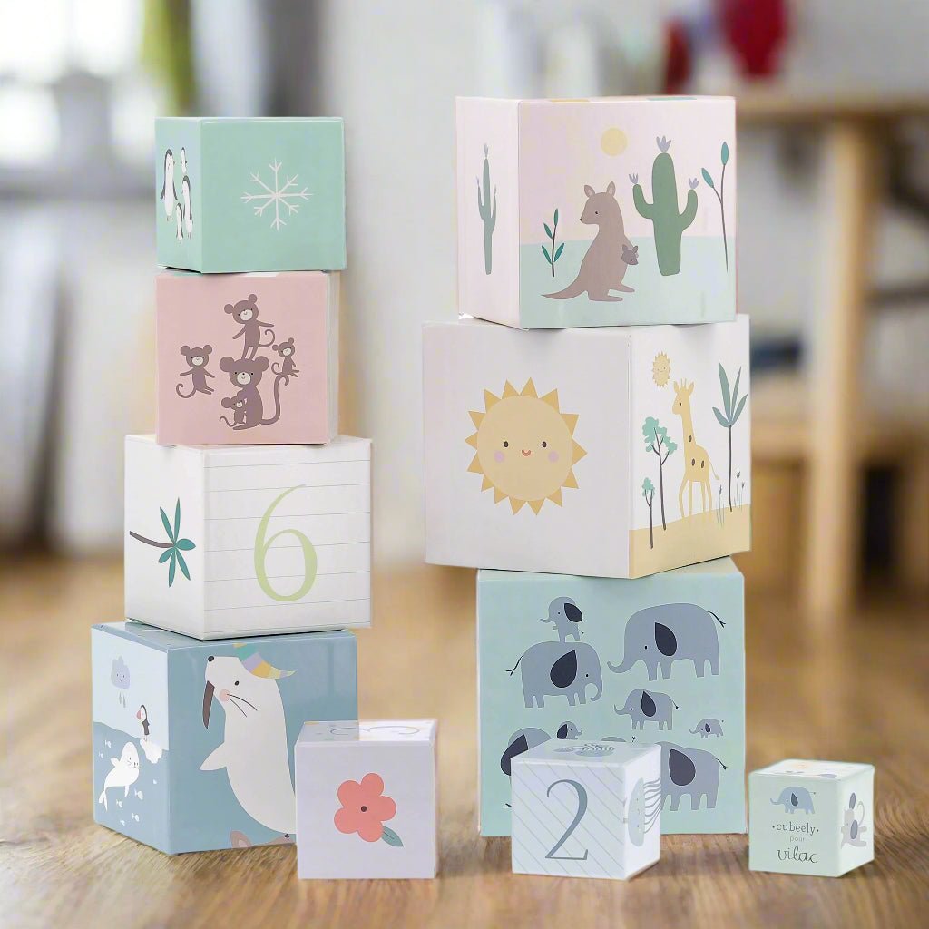 Sarah Betz Animal Nesting Cubes by Vilac - Haliburtons & Co.