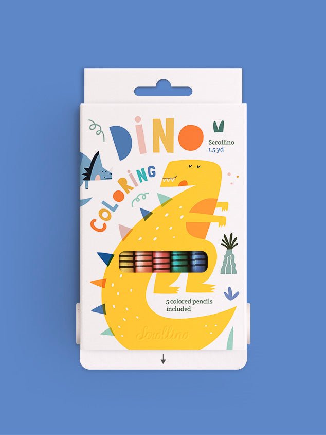 Scrollino Activity Book: Dino Colouring - Haliburtons & Co.