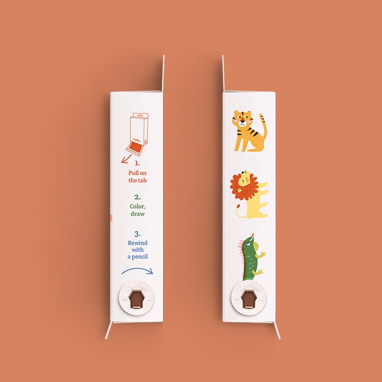 Scrollino Activity Book: Zoo Colouring - Haliburtons & Co.