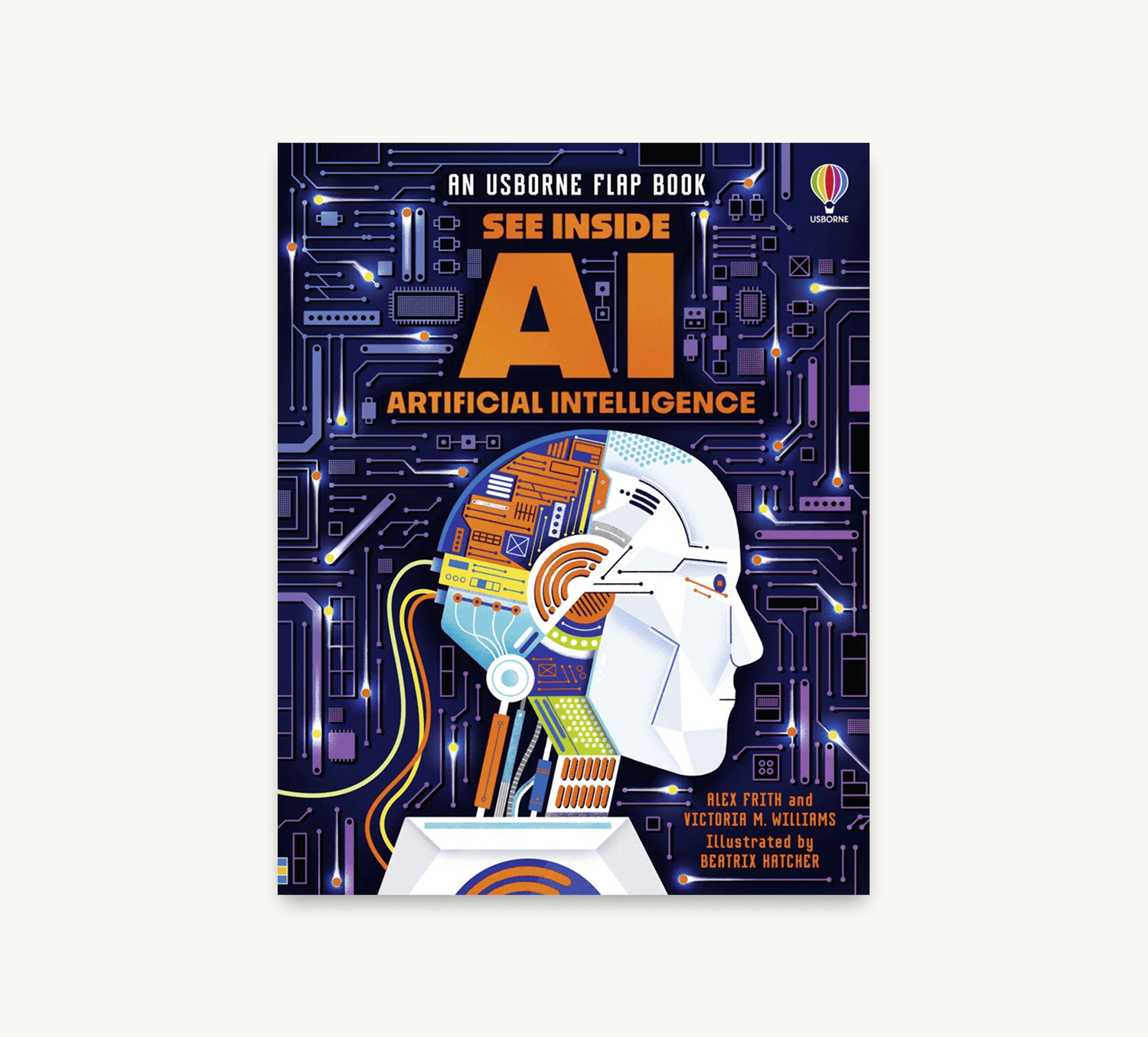 Book cover of 'AI Artificial Intelligence' by Usborne on a white background