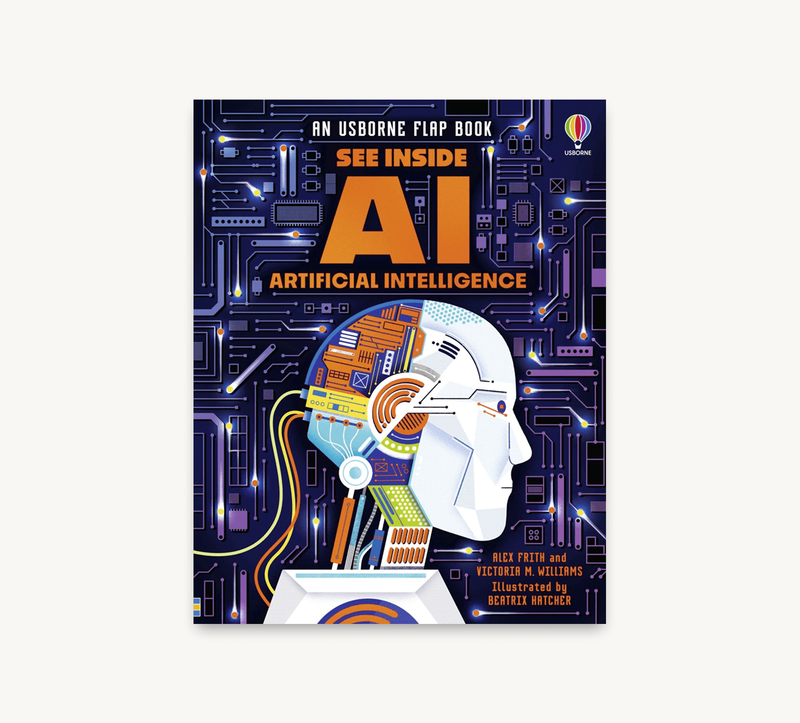 Book cover of 'AI Artificial Intelligence' by Usborne on a white background