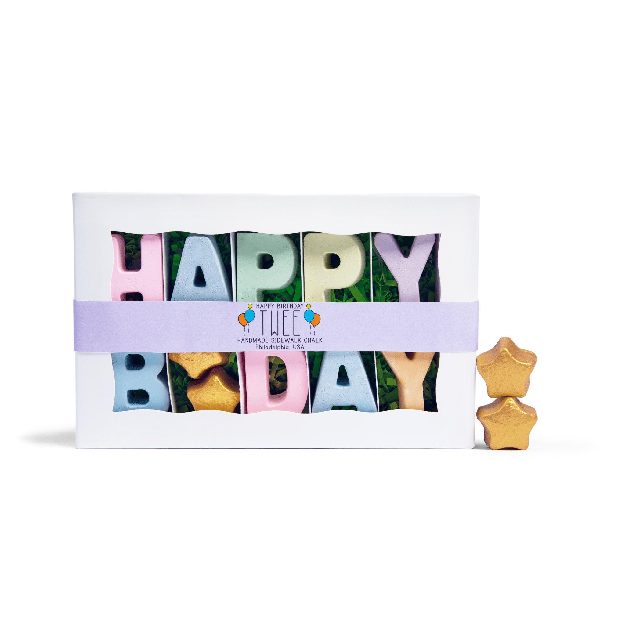 Sidewalk Chalk: Happy Birthday Gift Box - Haliburtons & Co.