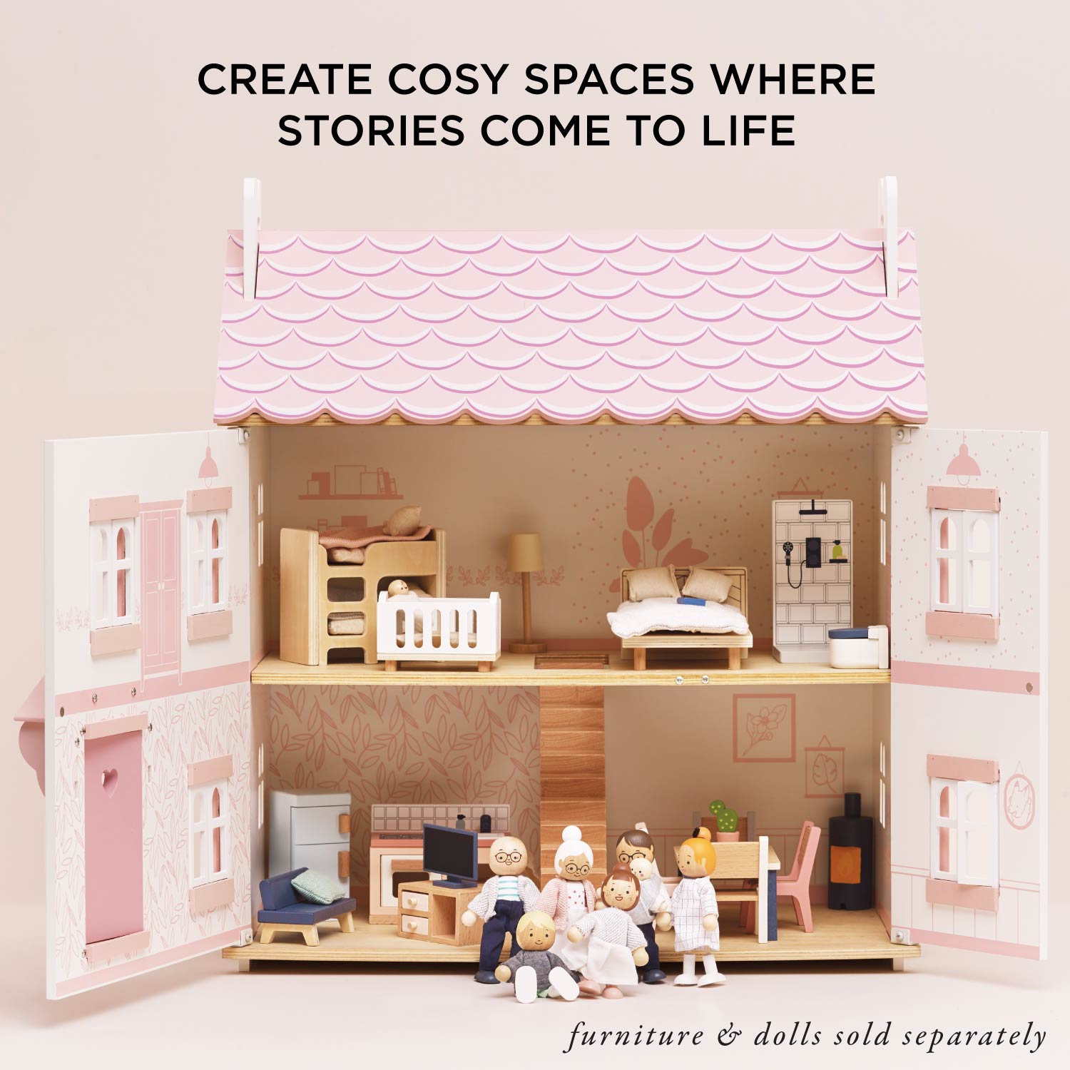 Sophie's Wooden Dolls House - Haliburtons & Co.