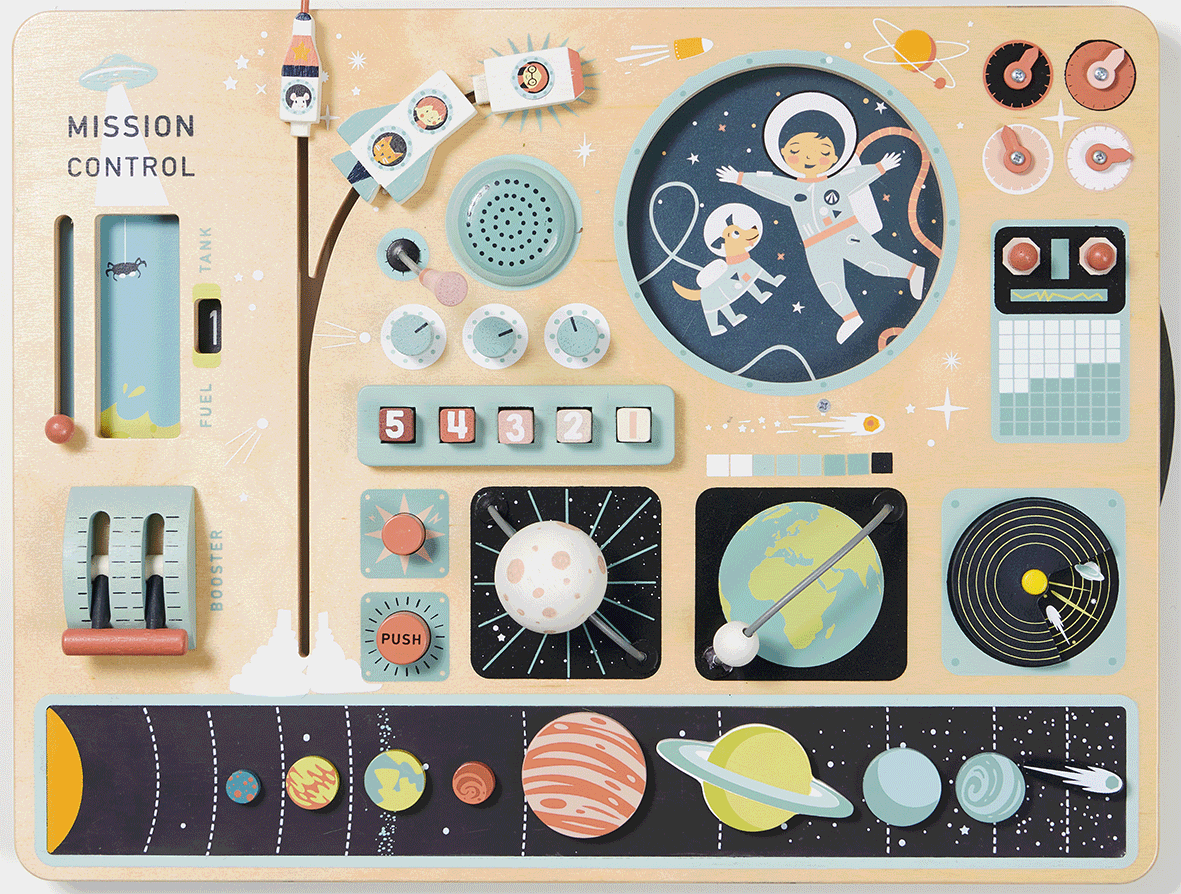 Space Station Busy Board – Tender Leaf Toys