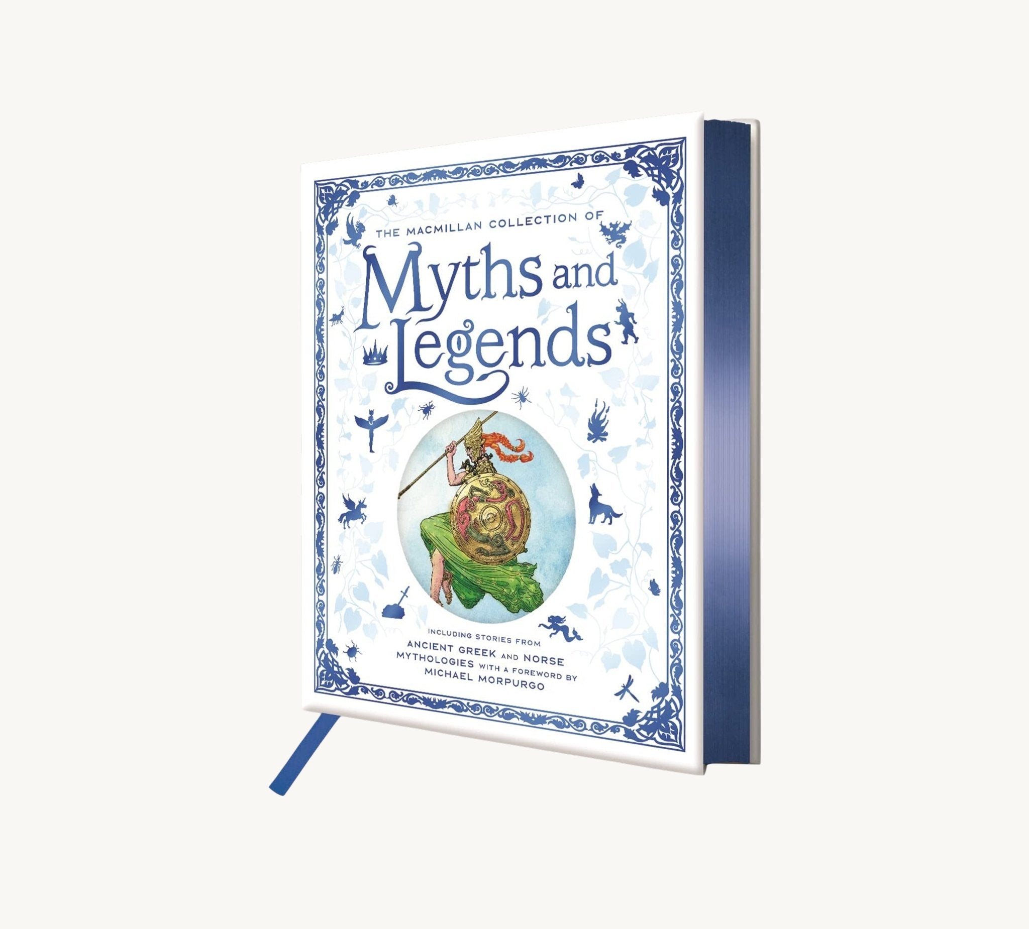 Book titled 'Myths and Legends' with decorative cover on a white background