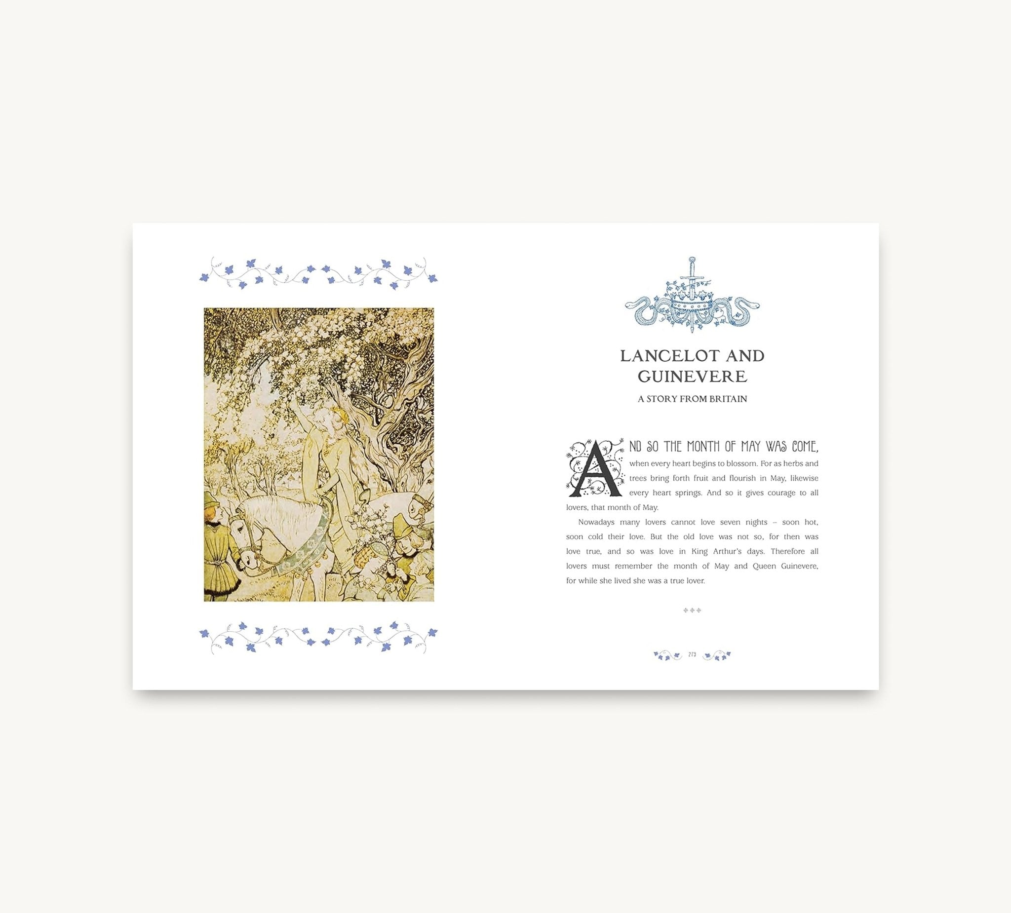 Book cover of 'Lancelot and Guinevere' with illustration and text on a white background