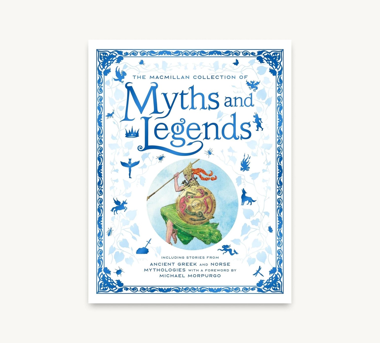 Book cover of 'Myths and Legends' with decorative elements on a white background