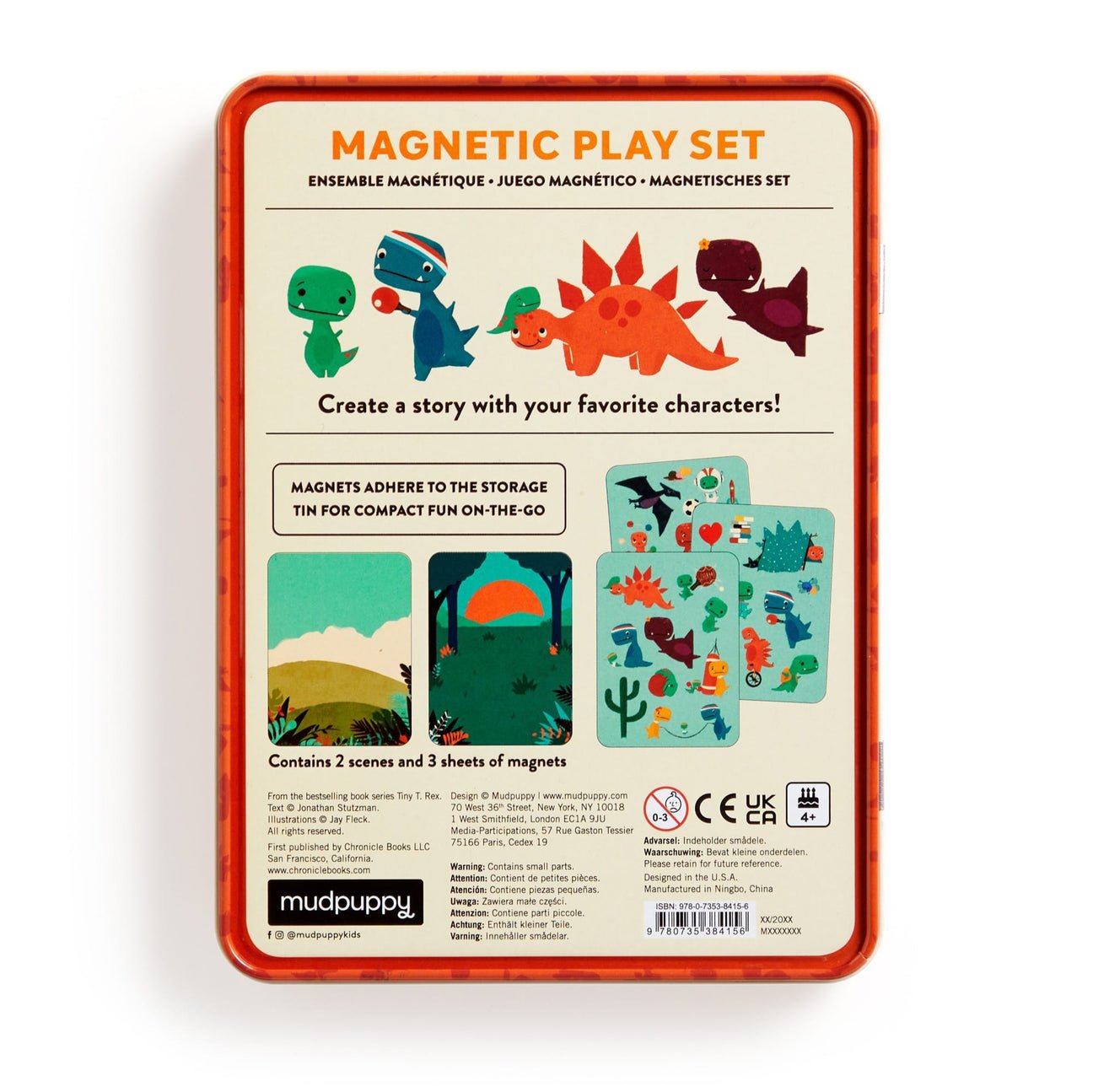 Tiny T.Rex Magnetic Play Set by Mudpuppy - Haliburtons & Co.