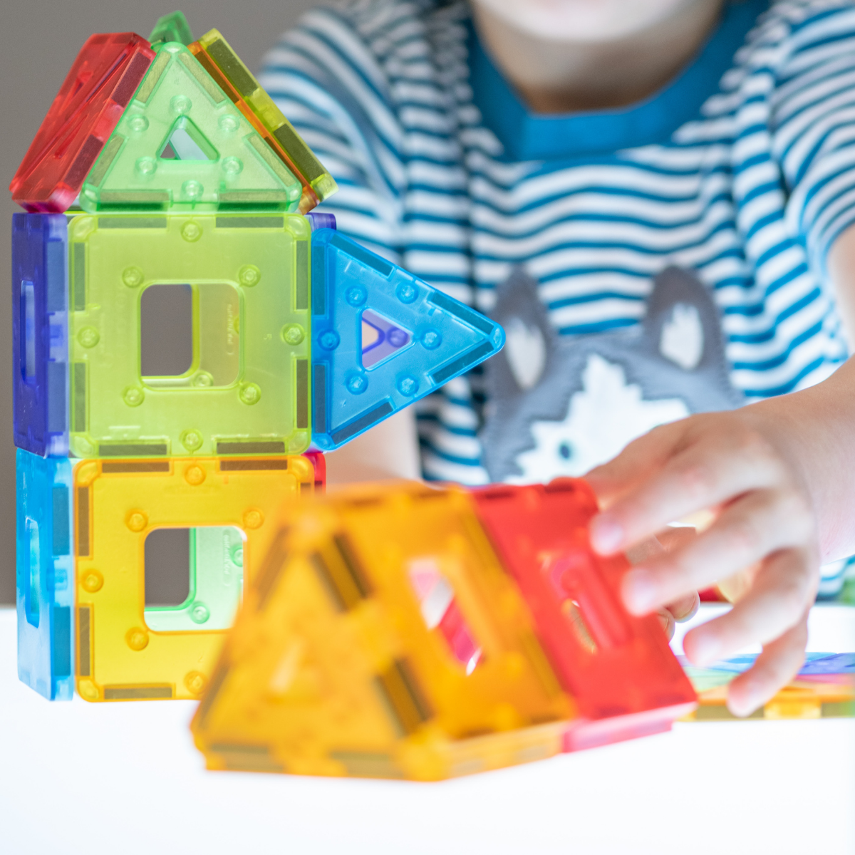 Translucent Polydron KinderMag Class Set - Haliburtons & Co.