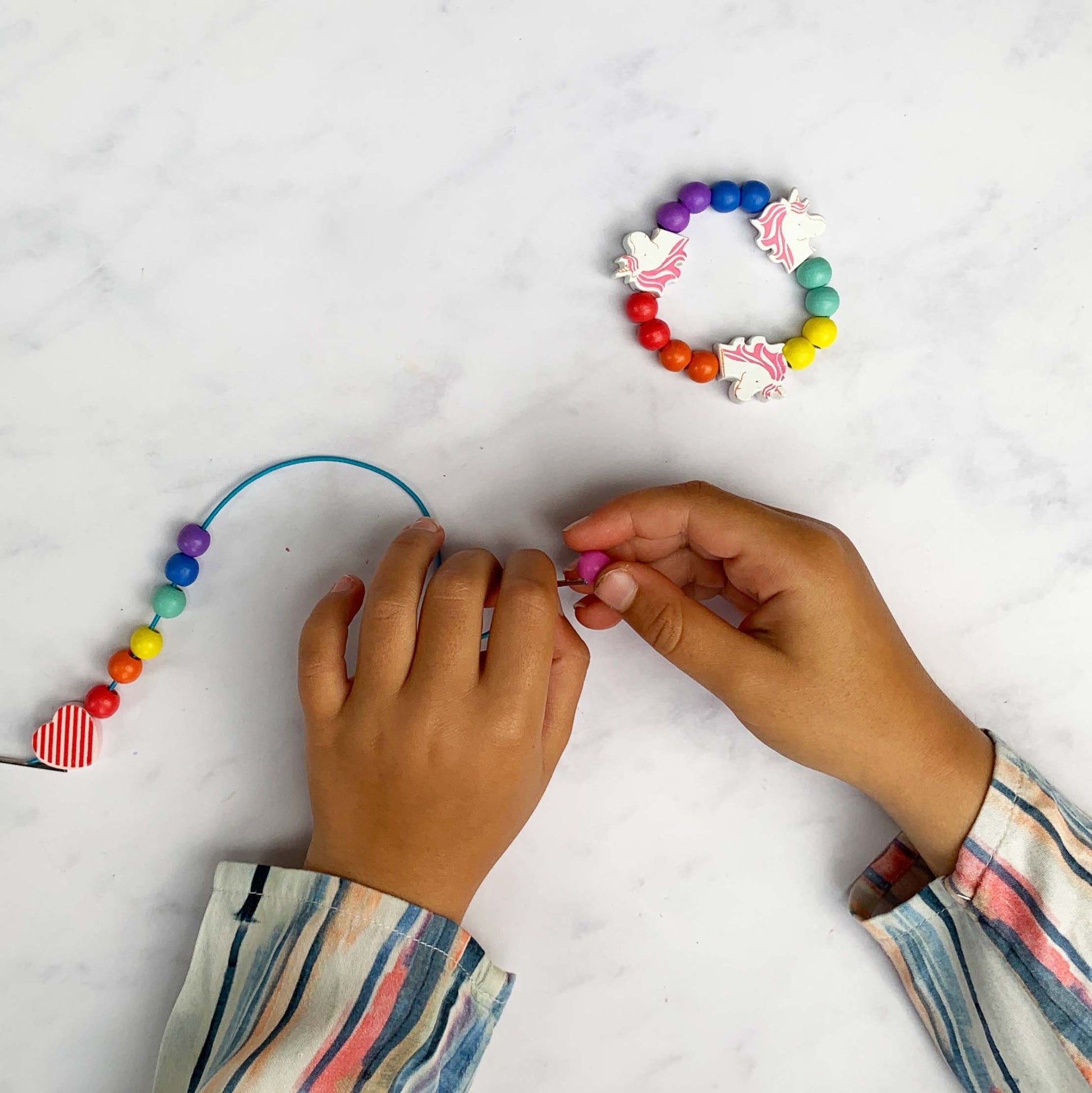 Unicorn & Heart Bracelet Making Kit - Haliburtons & Co.