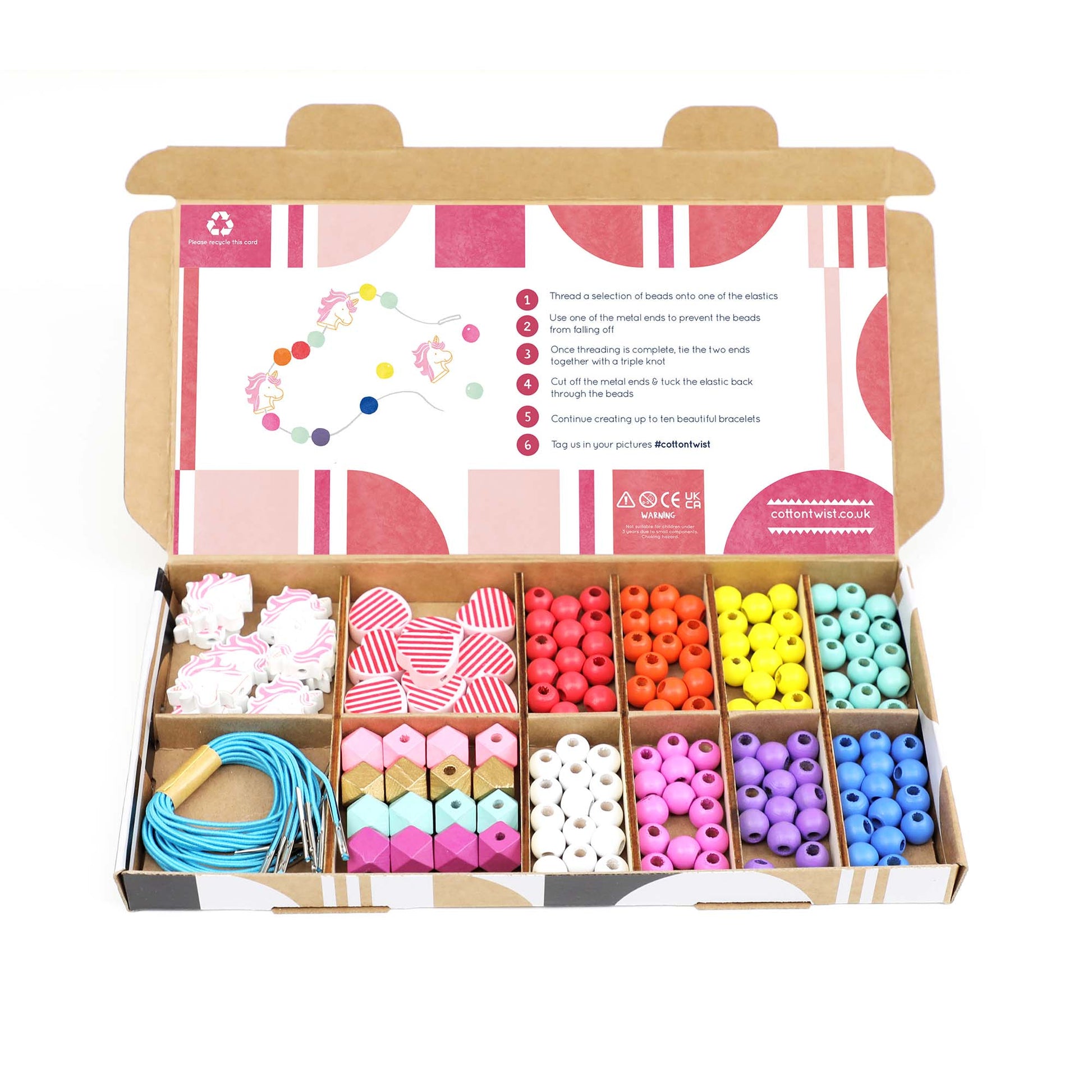 Unicorn & Heart Bracelet Making Kit - Haliburtons & Co.