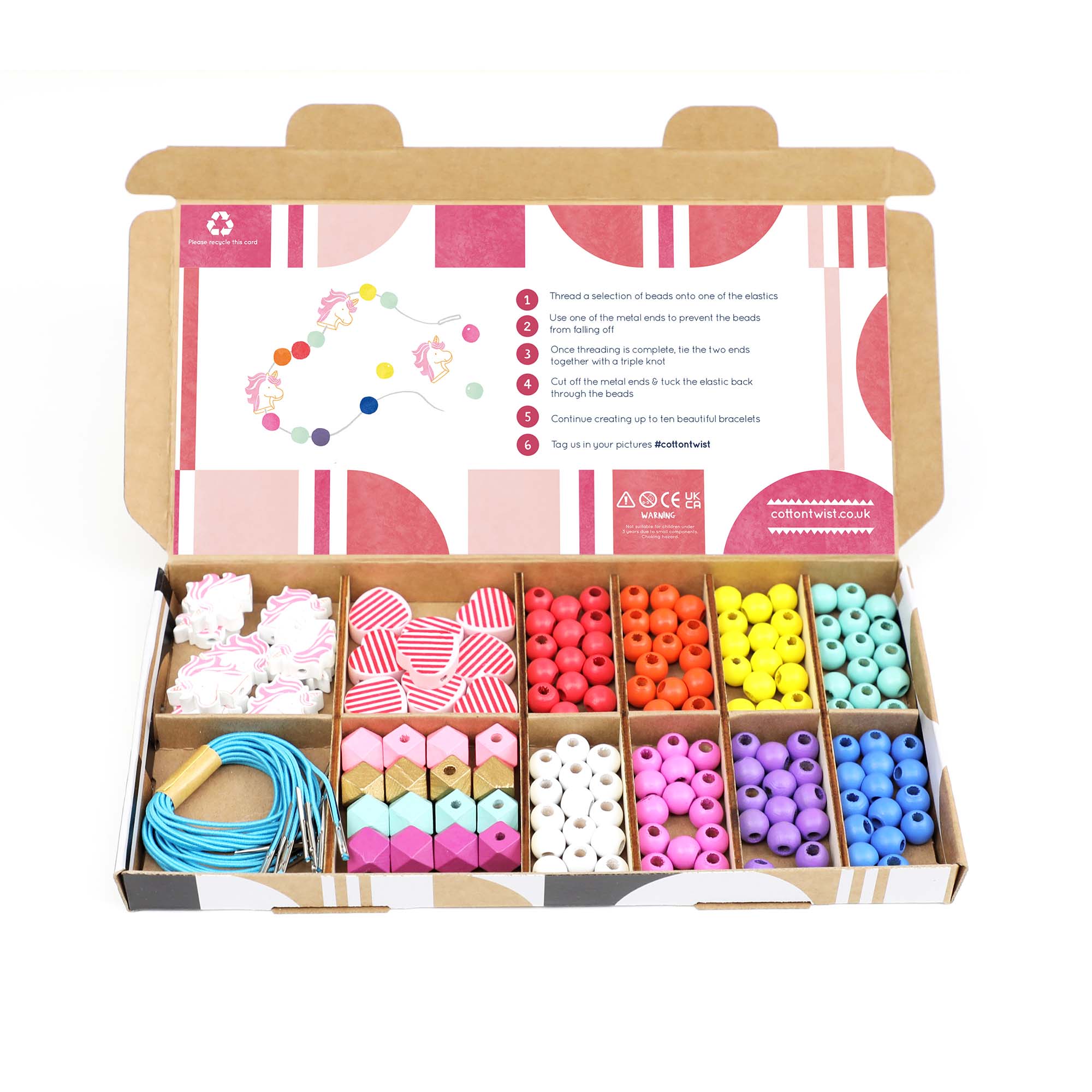 Unicorn & Heart Bracelet Making Kit - Haliburtons & Co.