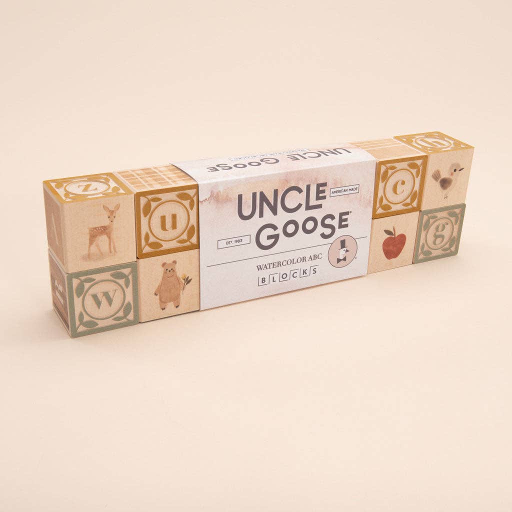 Watercolor ABC Blocks - Haliburtons & Co.