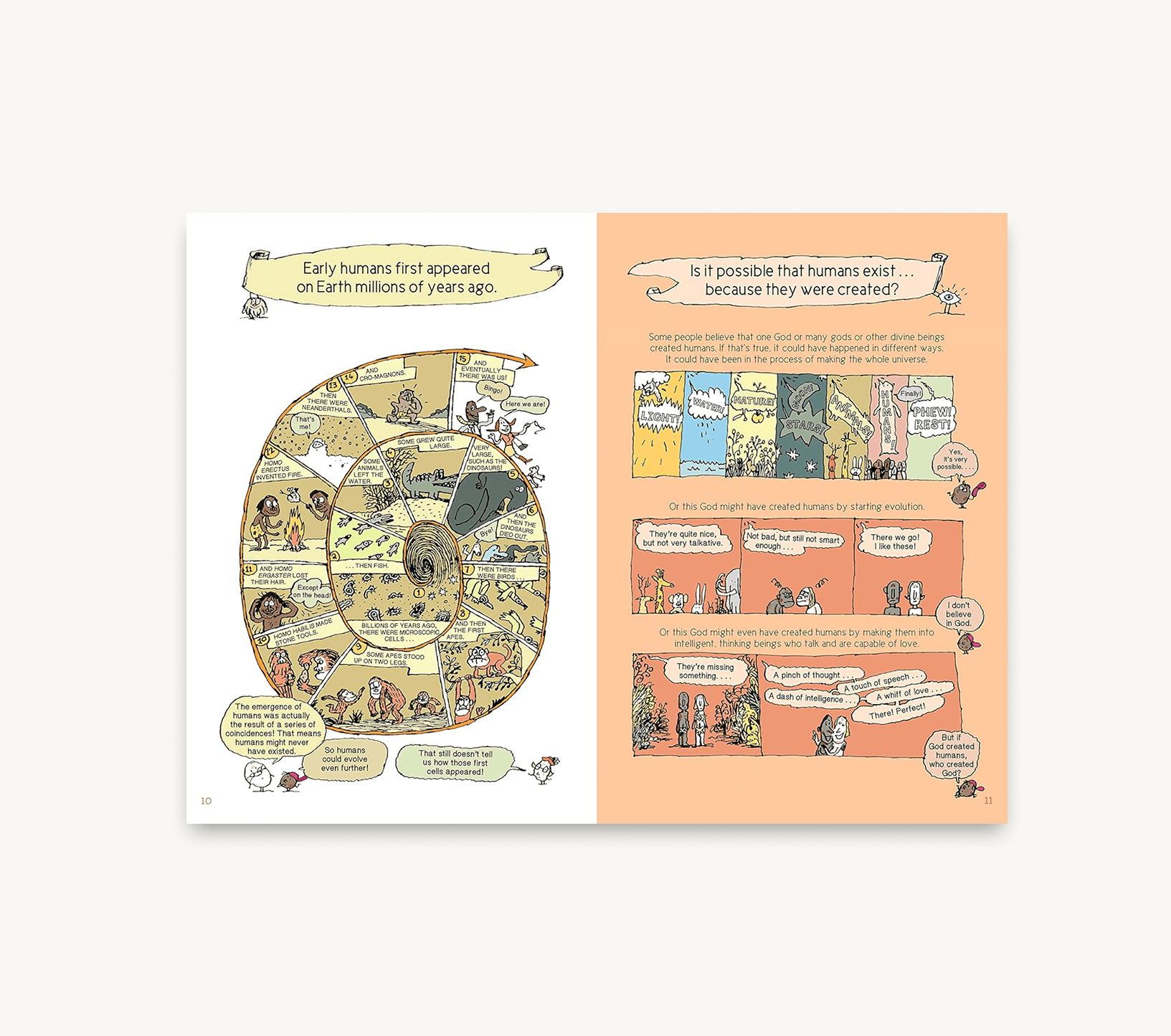 Educational posters on a white background