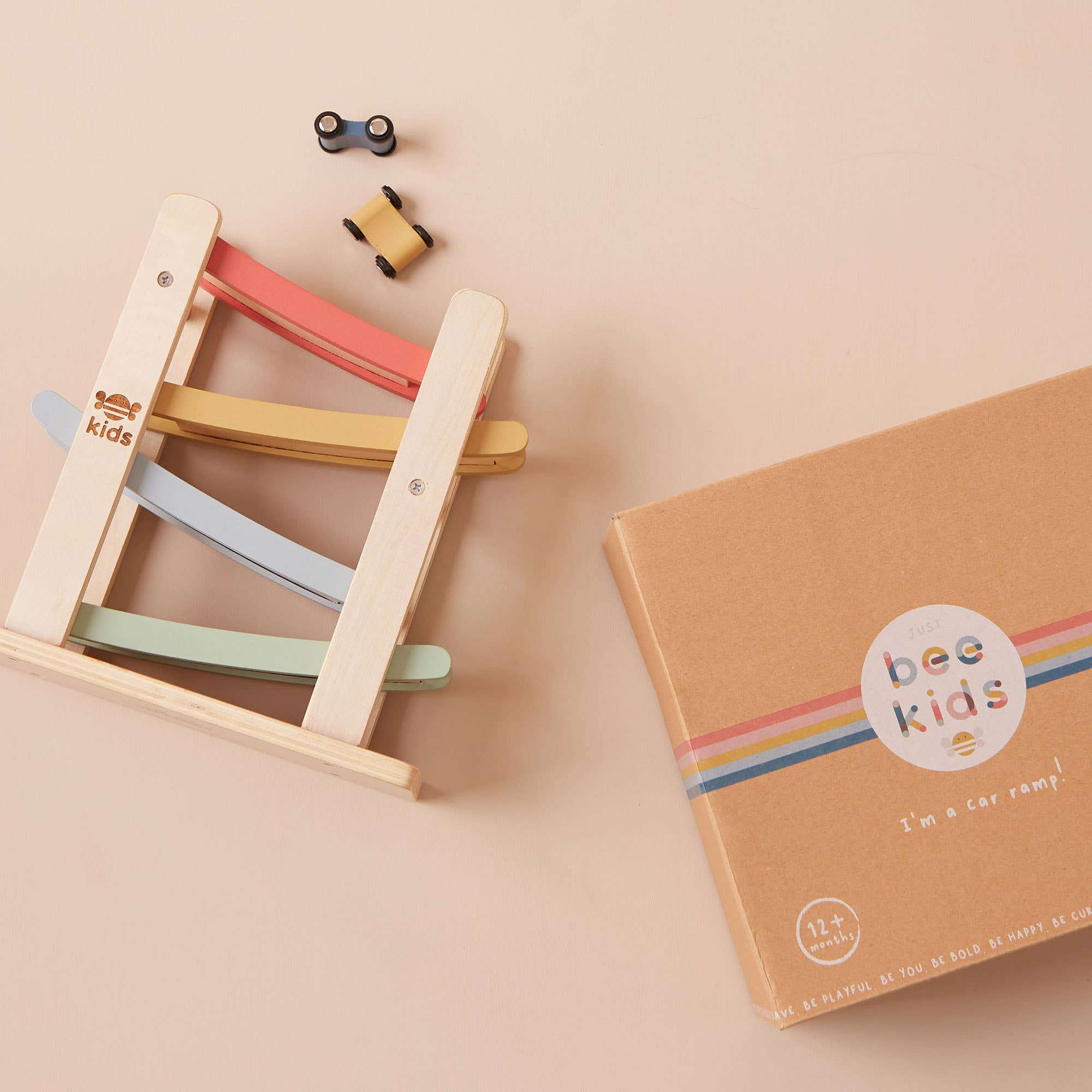Wooden Car Ramp Toy by Just Bee Kids - Haliburtons & Co.