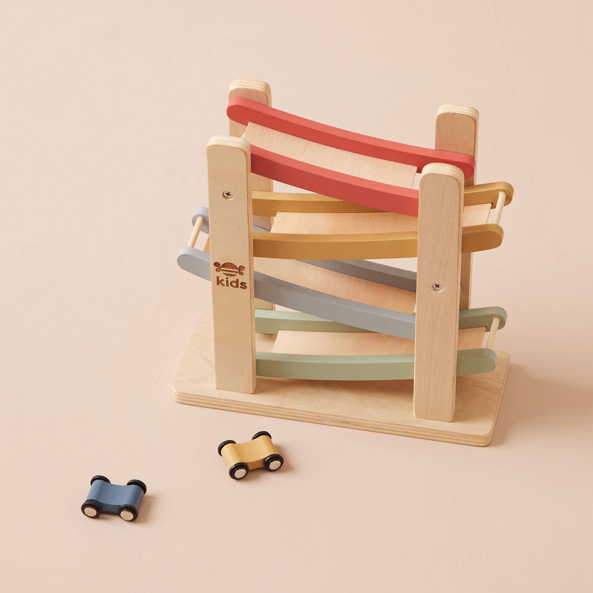 Wooden Car Ramp Toy by Just Bee Kids - Haliburtons & Co.