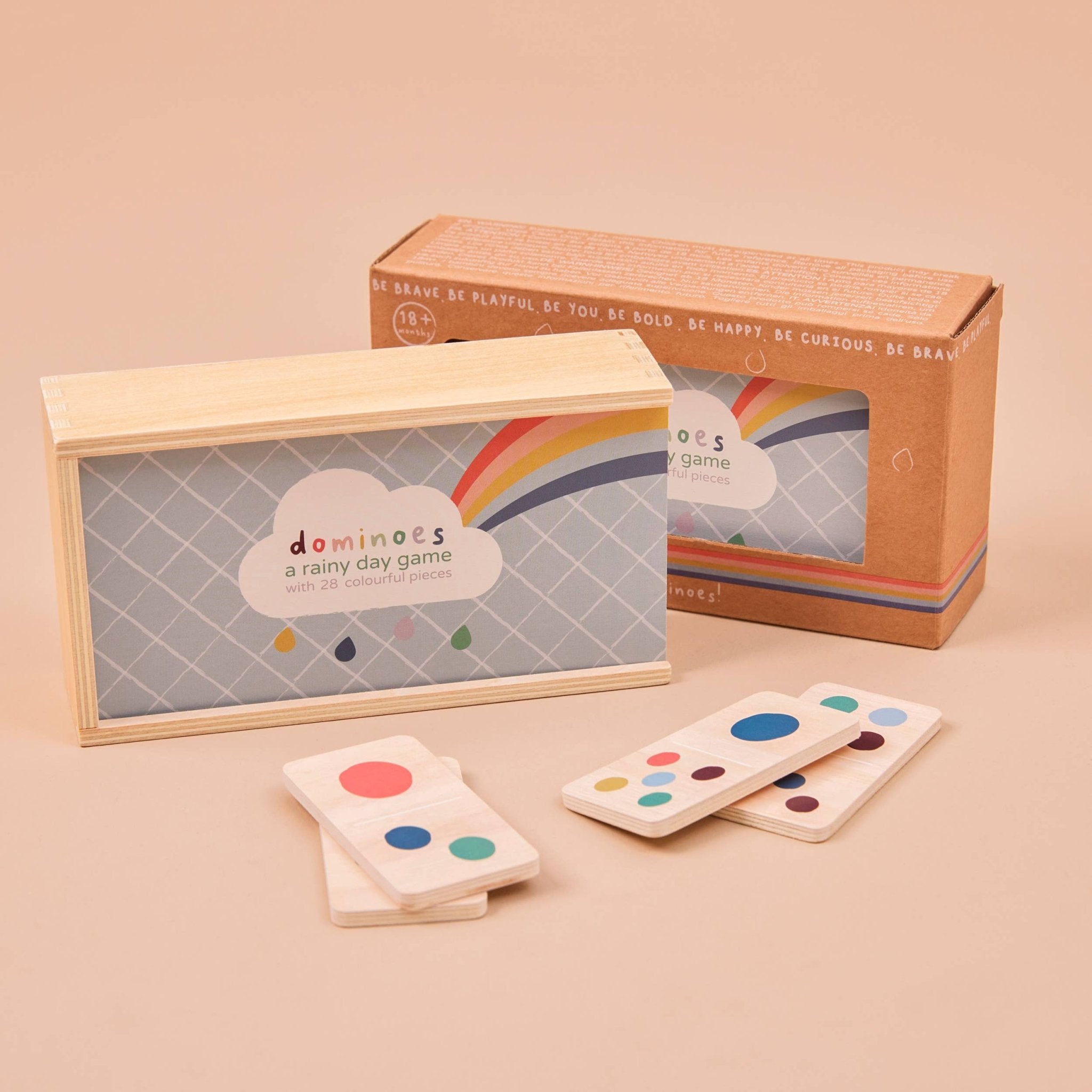 Wooden Domino Game by Just Bee Kids - Haliburtons & Co.