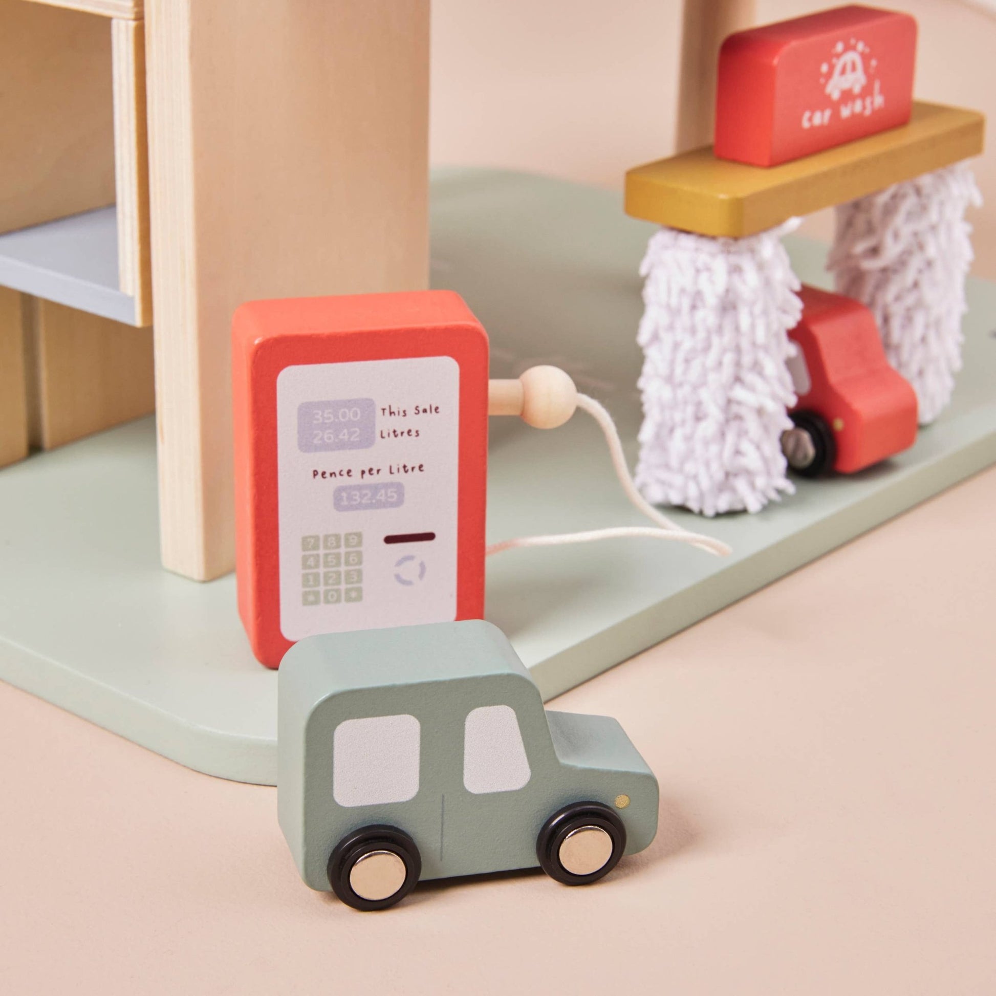 Wooden Garage Toy by Just Bee Kids - Haliburtons & Co.