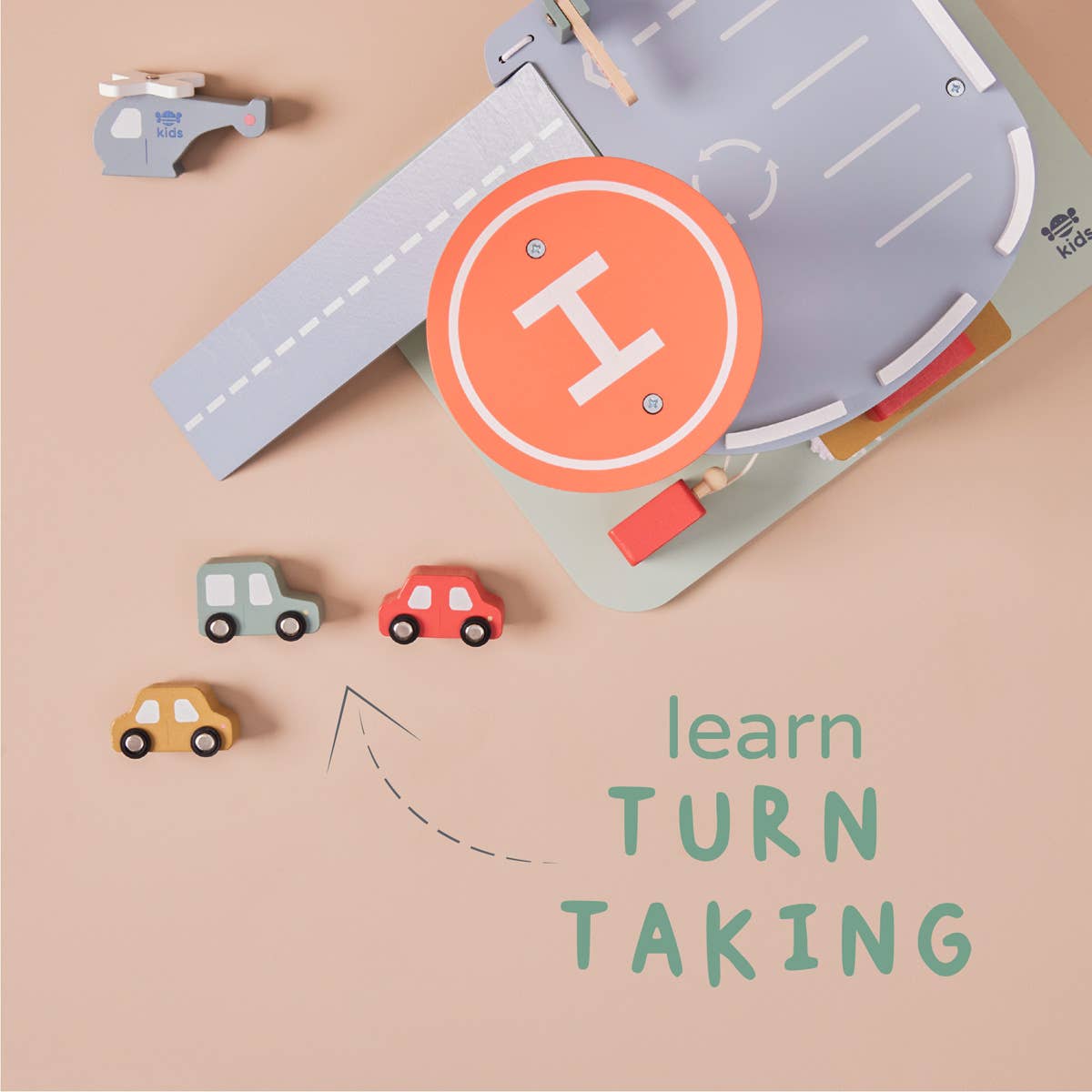 Wooden Garage Toy by Just Bee Kids - Haliburtons & Co.