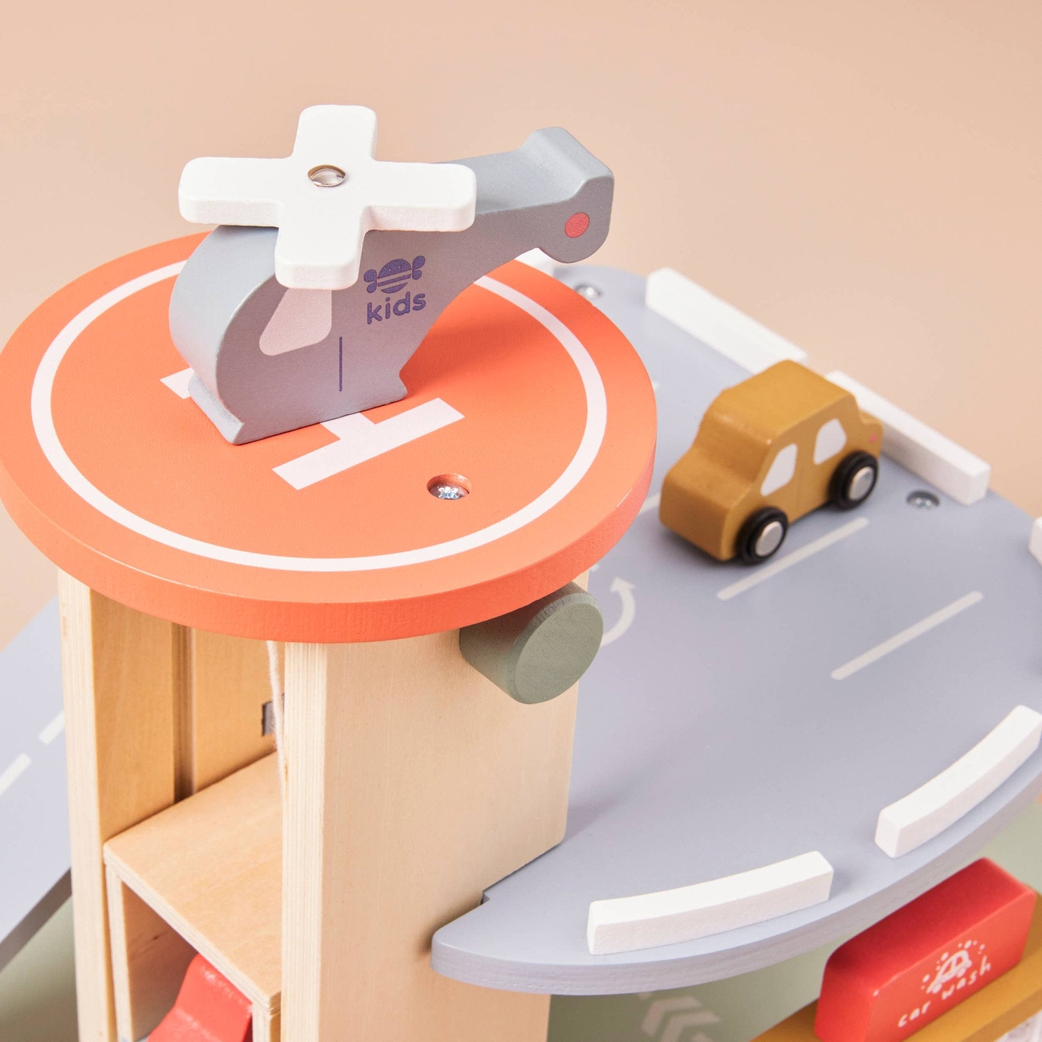 Wooden Garage Toy by Just Bee Kids - Haliburtons & Co.