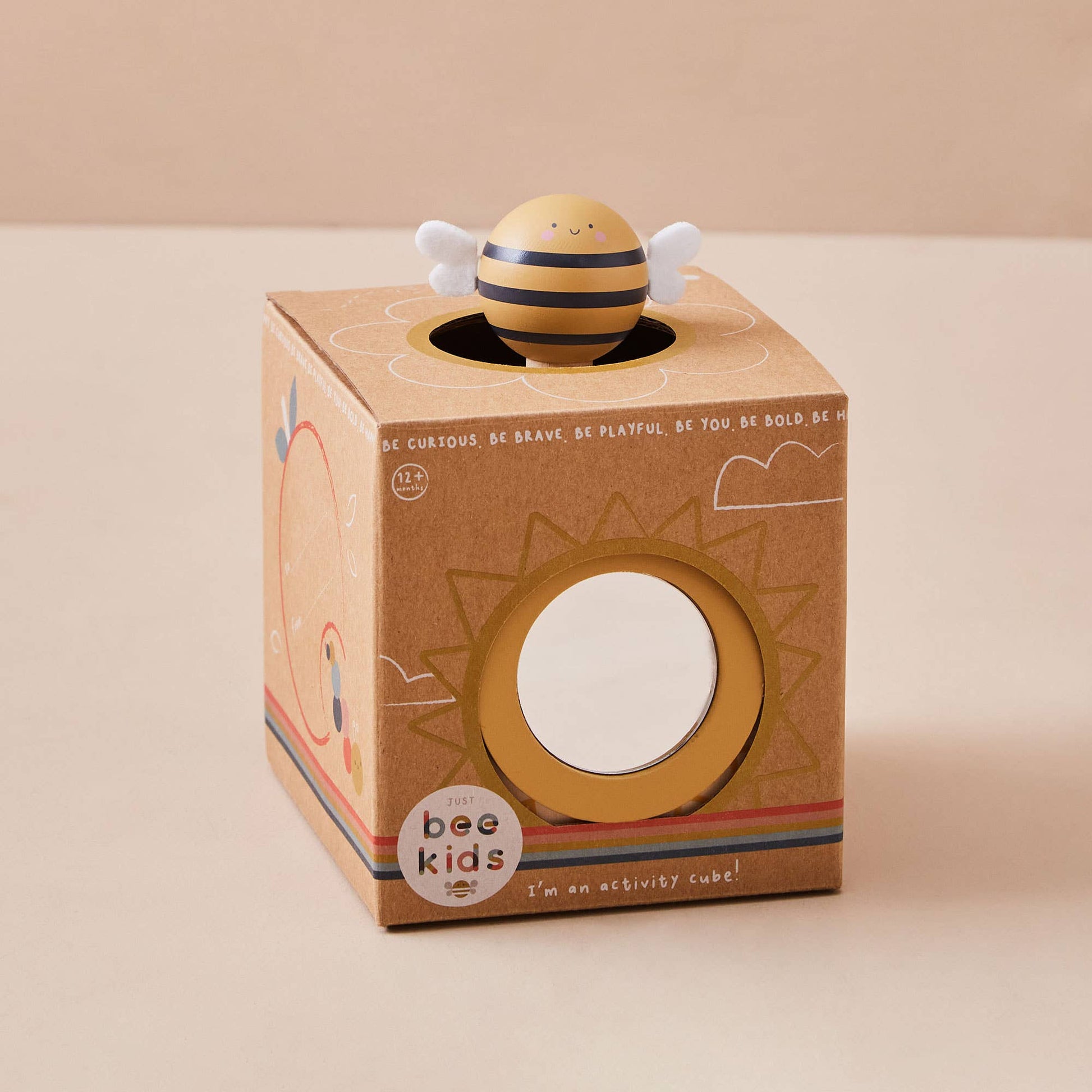 Wooden Mini Activity Cube by Just Bee Kids - Haliburtons & Co.