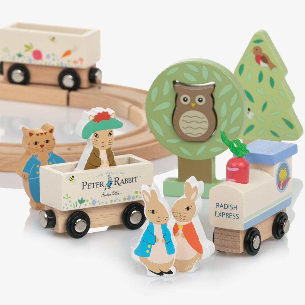 Wooden Peter Rabbit™ Train Track - Haliburtons & Co.