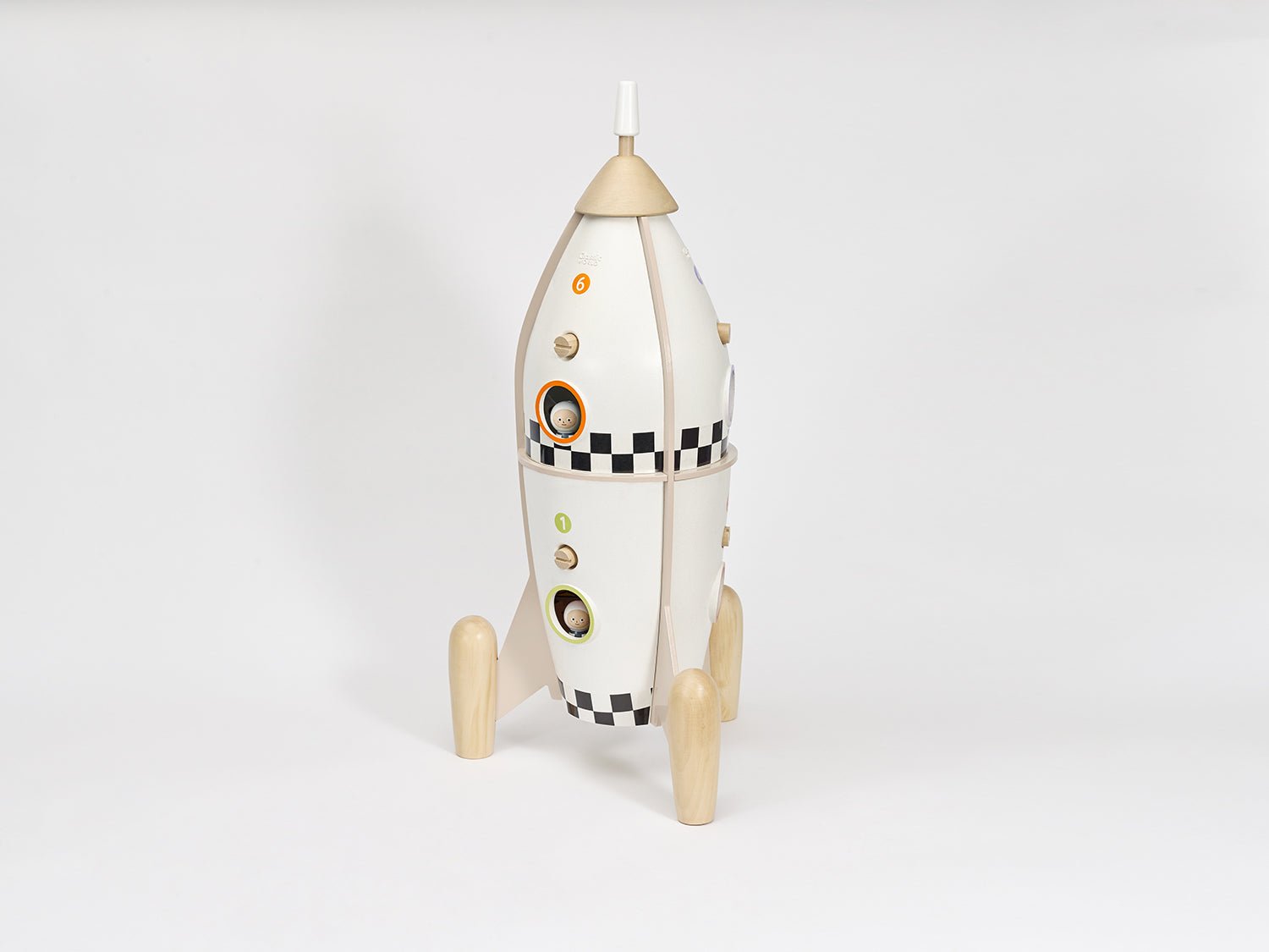 Wooden Rocket Ship by Classic World - Haliburtons & Co.