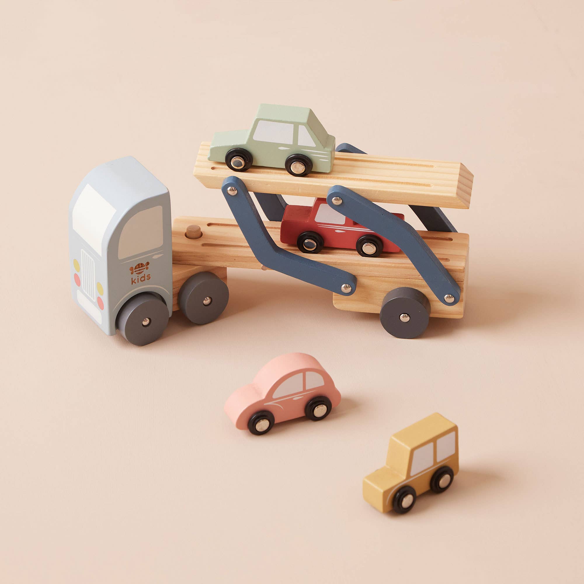 Wooden Transporter Lorry by Just Bee Kids - Haliburtons & Co.