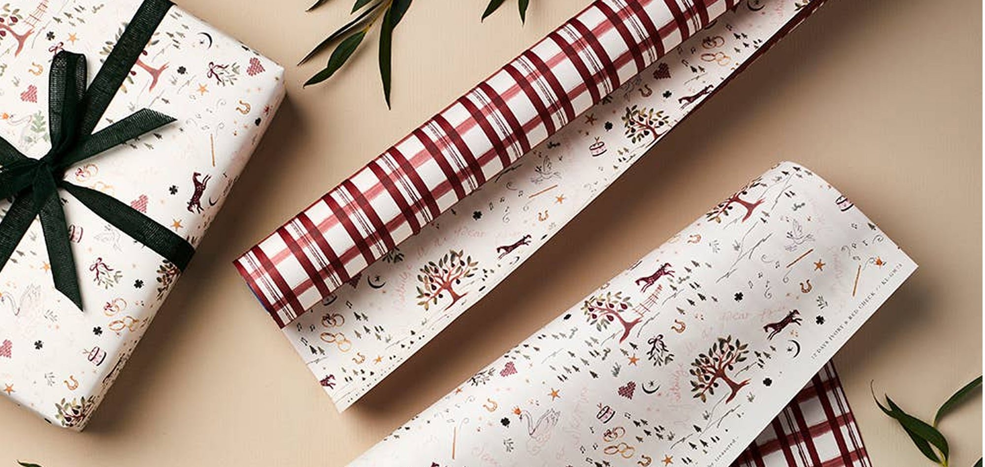 Example of Haliburtons & Co. gift wrapping